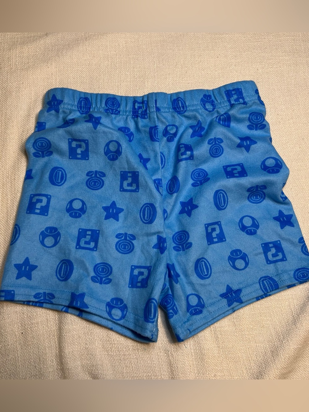 Bright Blue Kids' Icon-Print Athletic Shorts